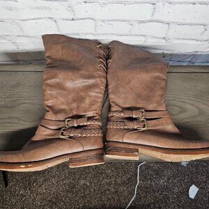 Brown Dress Boots Size 7